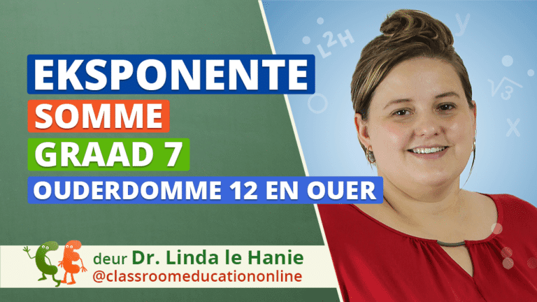 Eksponente - Somme vir Graad 7 (12 jaar en ouer) Graad 7 somme - Eksponente