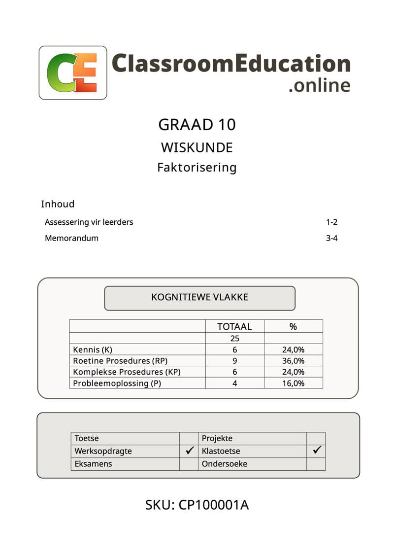 cp100001a faktorisering 1 cp100001a faktorisering 1